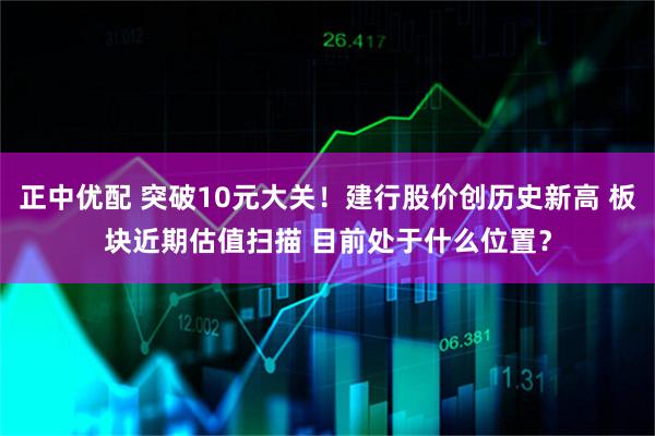 正中优配 突破10元大关！建行股价创历史新高 板块近期估值扫描 目前处于什么位置？