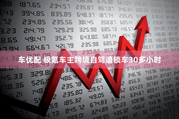 车优配 极氪车主跨境自驾遭锁车30多小时
