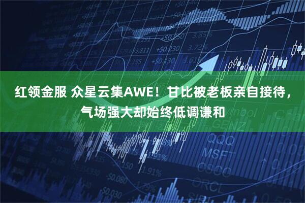 红领金服 众星云集AWE！甘比被老板亲自接待，气场强大却始终低调谦和