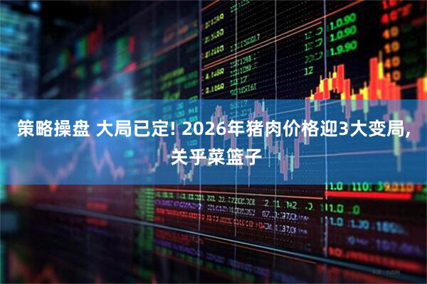 策略操盘 大局已定! 2026年猪肉价格迎3大变局, 关乎菜篮子